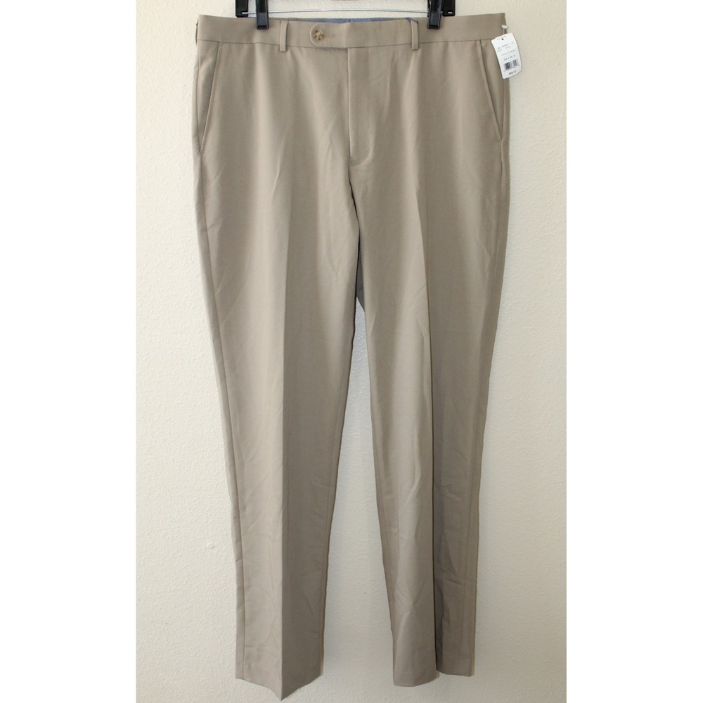 1946 By Ballin Mens Tan Kahki Dress Pants 38/34 NWT